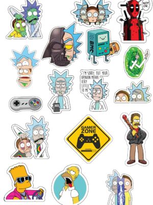 Stickers-Rick & Morty