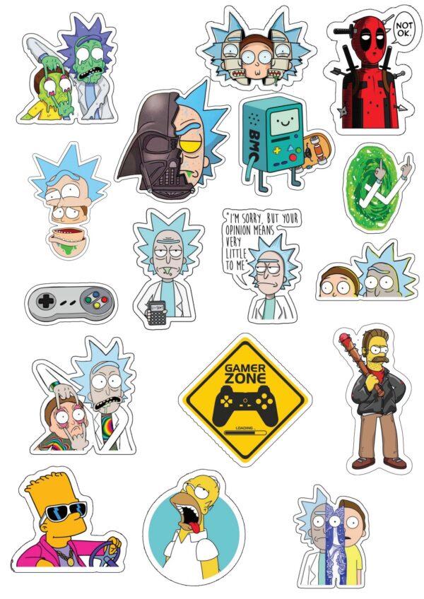 Stickers-Rick & Morty