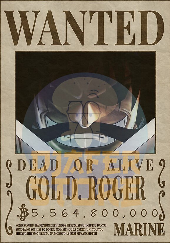 Posters-Wanted Gold Roger