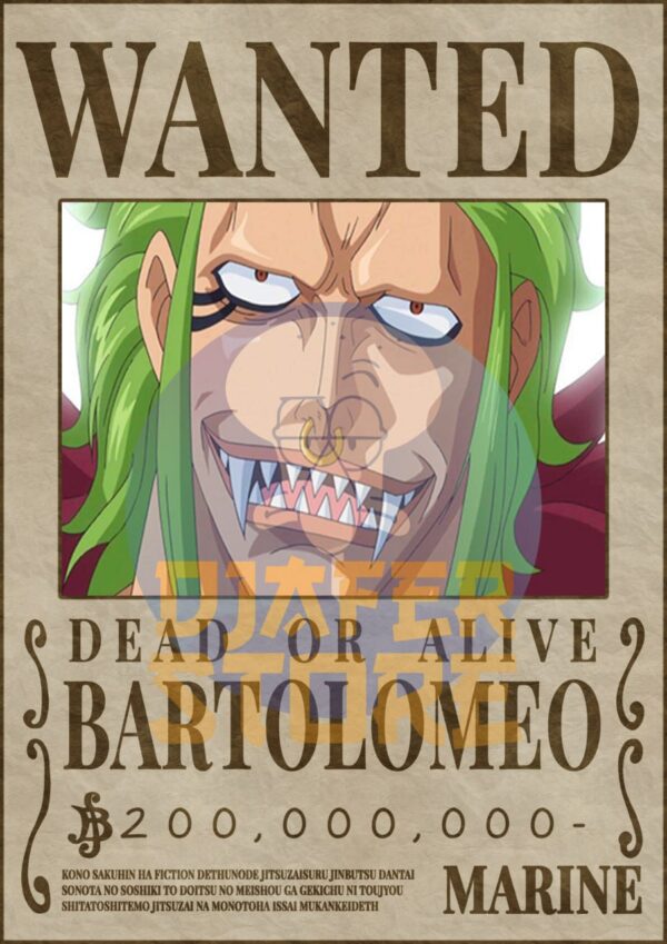Posters-Wanted Bartolomeo