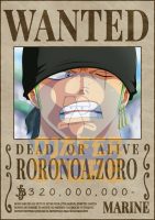 Posters-Wanted Roronoa Zoro